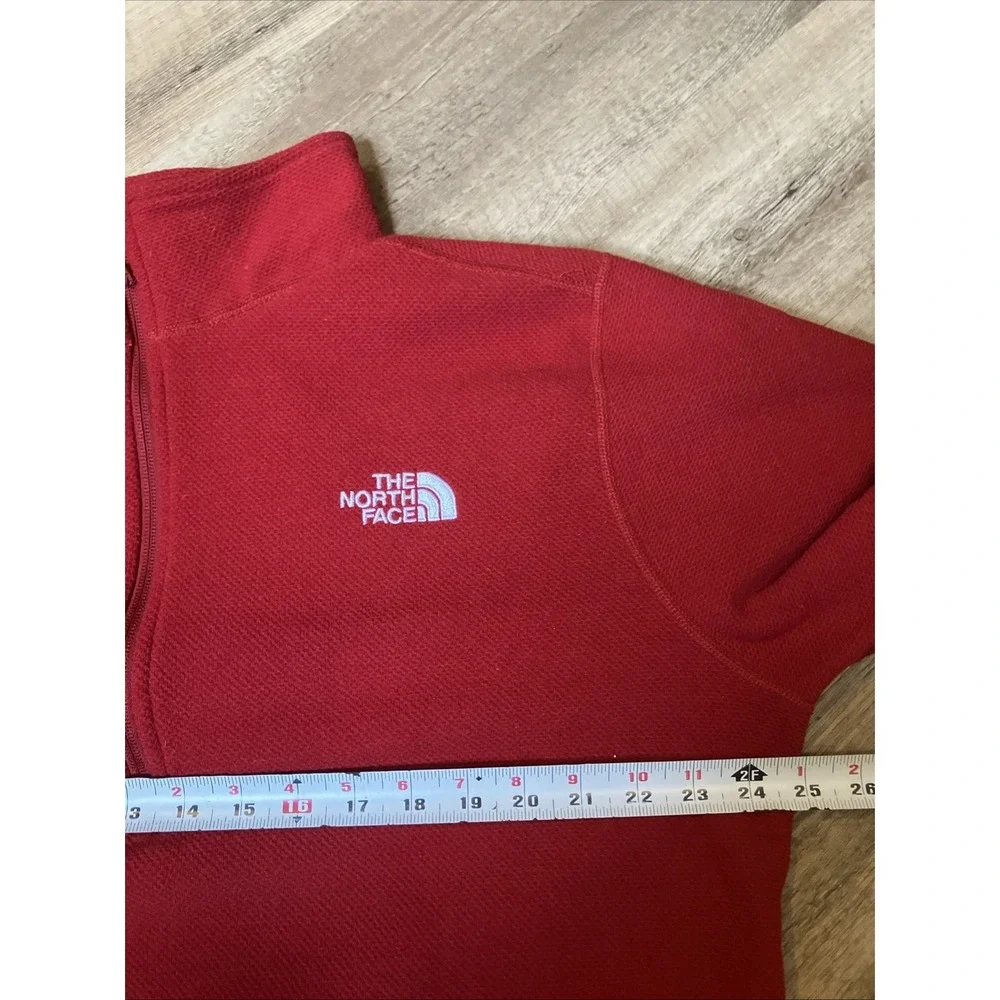 The North Face Men's XL Red 1/4 Zip Fleece Pullover Medium Weight Jacket